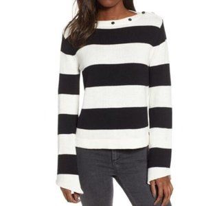 Lira Eyes Wide Open striped 100% coton sweater
